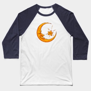 Moon Man and Star Lady Baseball T-Shirt